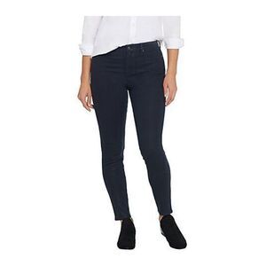 D-133 Martha Stewart Coated Denim Ankle Jeans Francesca Black sz 8